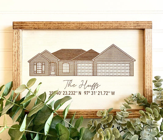 Custom Lasered House Art