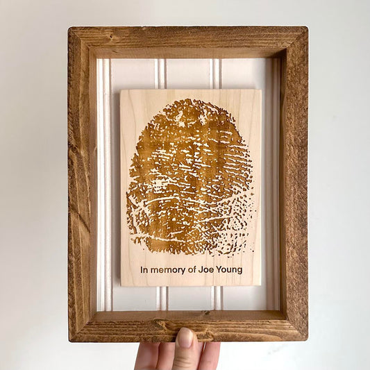 Framed Fingerprint Art