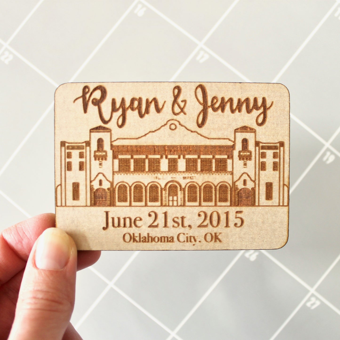 Custom Venue Save the Date Magnets