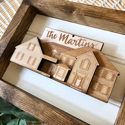 Framed 3D Custom House