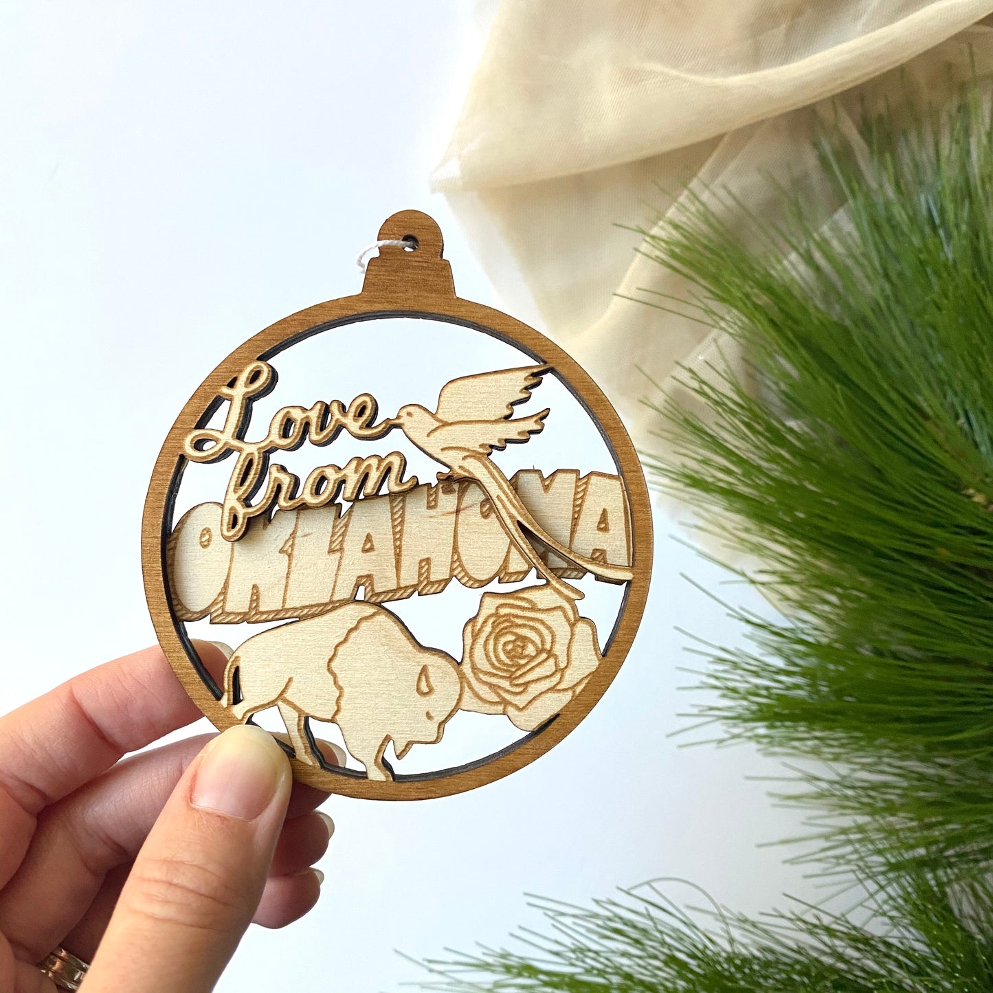 Love from Oklahoma Ornament