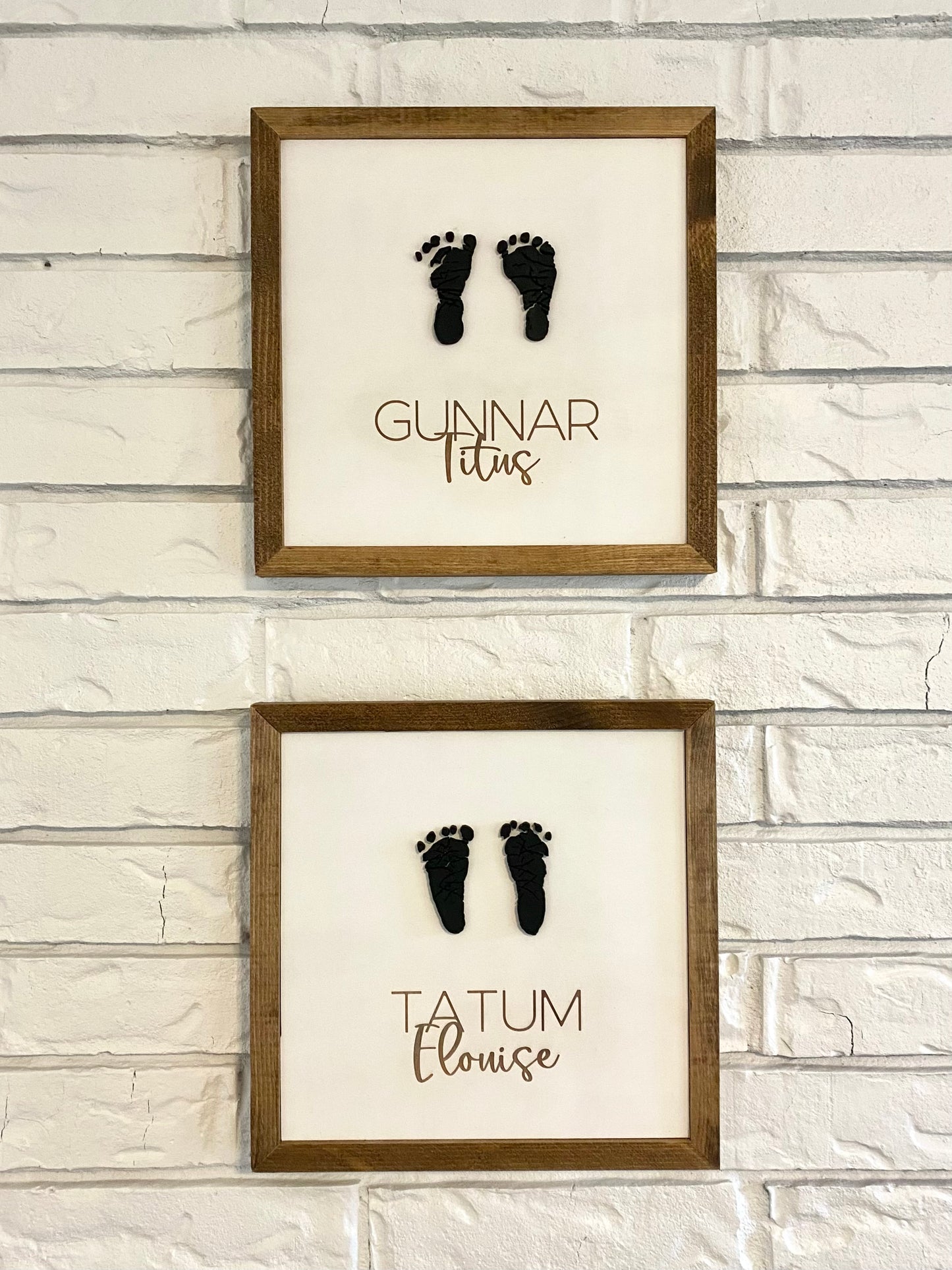 Baby Footprint Sign