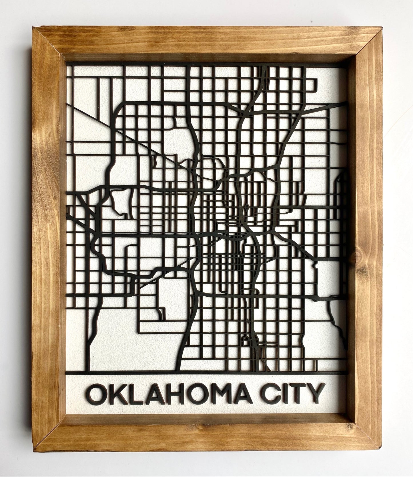 Map of Oklahoma City Sign