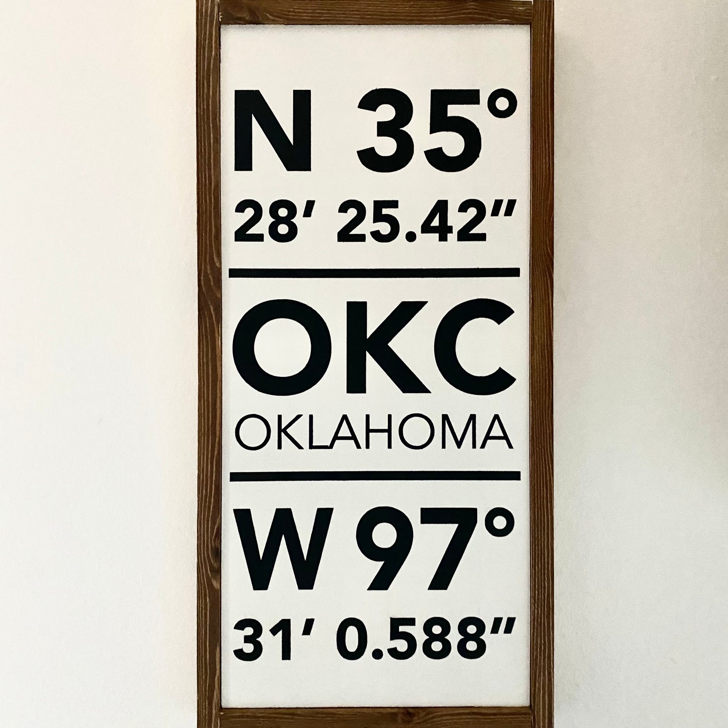 Custom Coordinates Sign