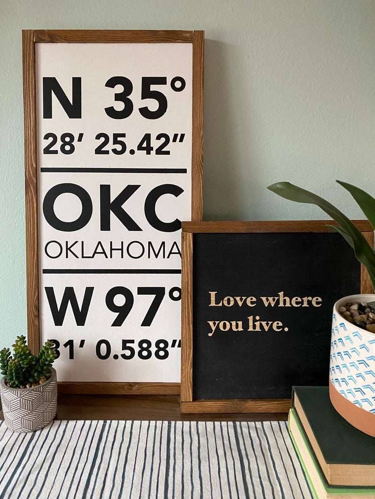 Custom Coordinates Sign