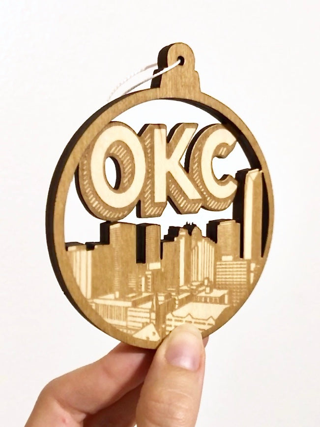 Oklahoma City Skyline Magnet or Ornament