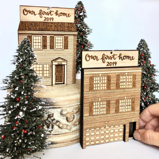 Custom House Ornament or Magnet