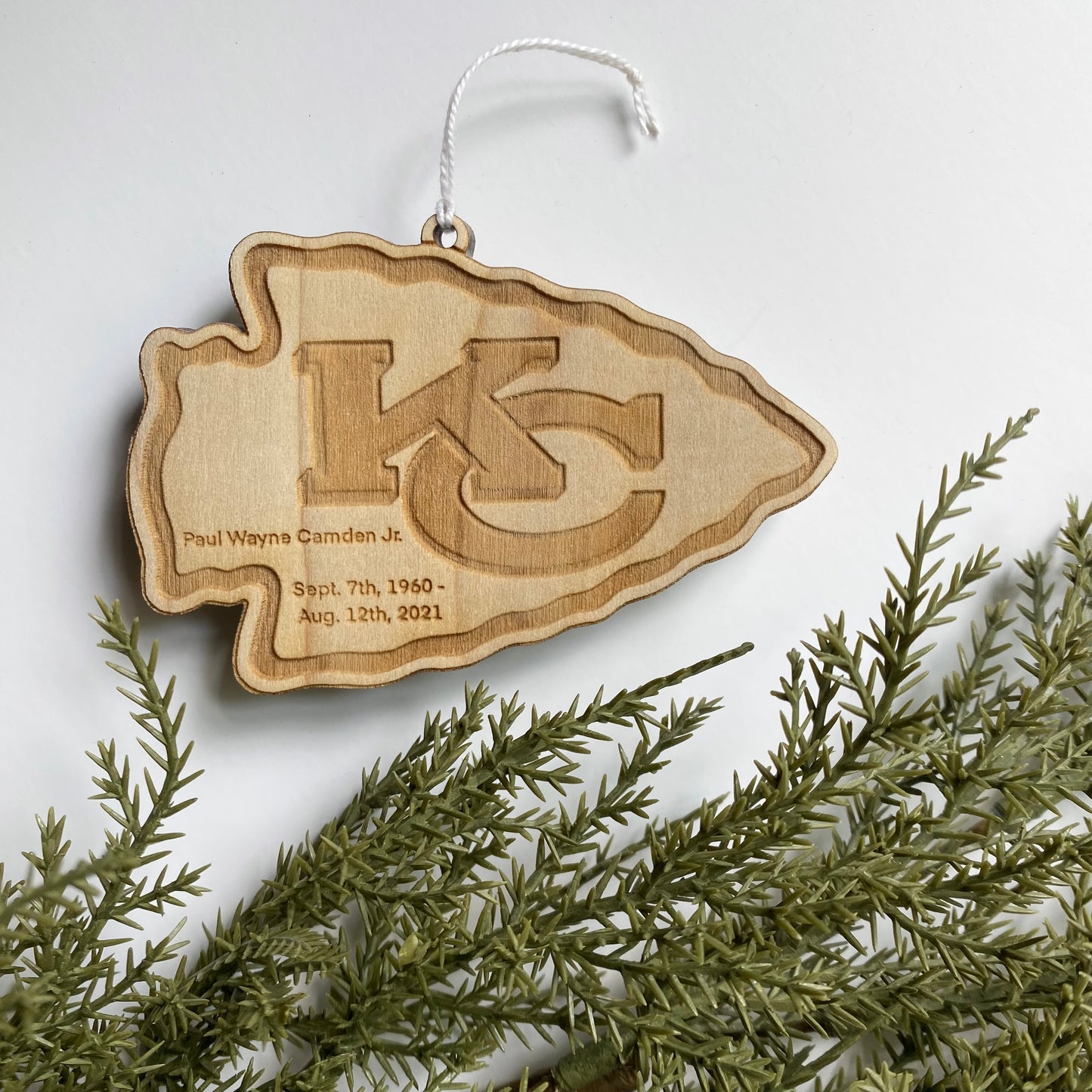 "In Memory Of" Custom Ornament