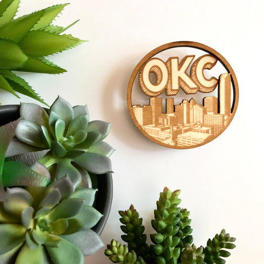 Oklahoma City Skyline Magnet or Ornament