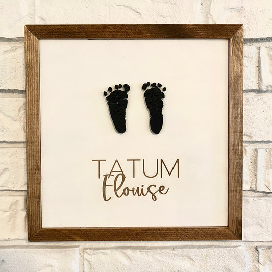Baby Footprint Sign